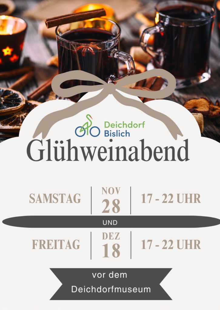 Werbeplakat für Glühweinabende